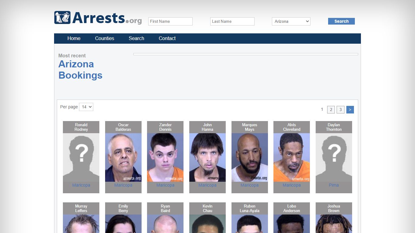Arizona Arrests and Inmate Search